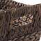 Casafield Set of 3 Stackable Oval Laundry Baskets with Handles, Woven Water Hyacinth Storage Totes for Throw Blankets, Bathroom, Bedroom, Living Room